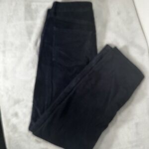 Boden Cord Slim Straight Blue Corduroy Pants Size 6 Cropped Ankle‎